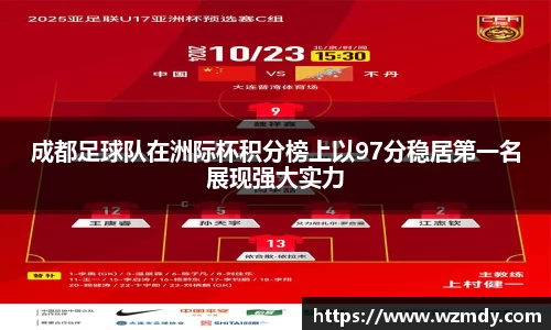 成都足球队在洲际杯积分榜上以97分稳居第一名展现强大实力